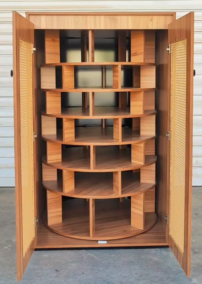 Modern Rotating Shoe Storage Cabinet
